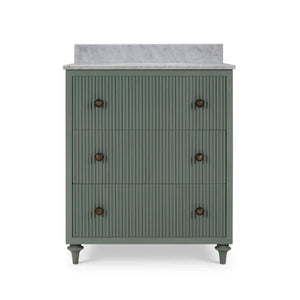 Kraton Single Vanity w/ Sink & Marble Top-Blue Hand Home