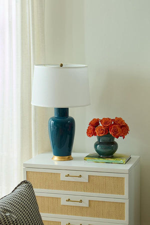 Kylie Lamp Without Shade-Blue Hand Home