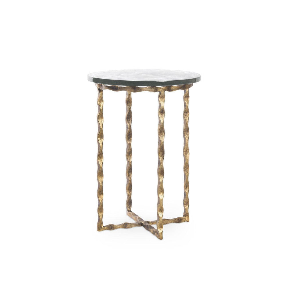 Kyra Accent Table in Antique Brass by Villa & House-Blue Hand Home