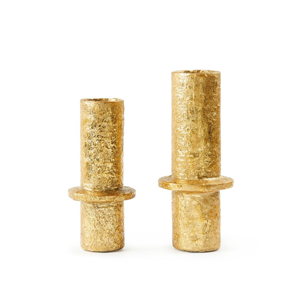 Kyoto Set of 2 Vases / Gold Leaf-Villa & House-Blue Hand Home