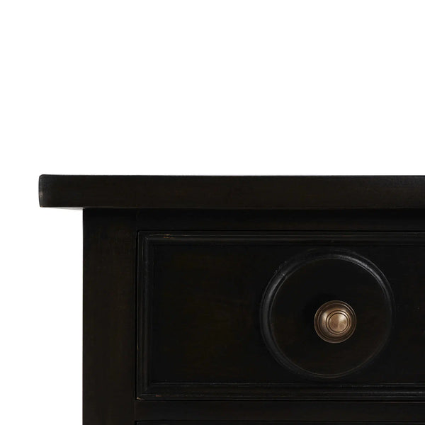 Laguna 3 Drawer Bedside Table-Blue Hand Home