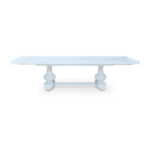 Lambeth Extension Breadboard Dining Table 79'' extends to 118''-Blue Hand Home