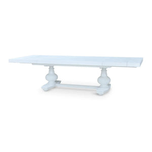 Lambeth Extension Breadboard Dining Table 79'' extends to 118''-Blue Hand Home