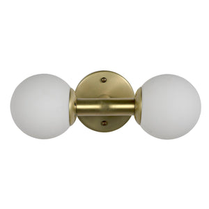 Antiope Sconce, Antique Brass and Glass-Noir Furniture-Blue Hand Home