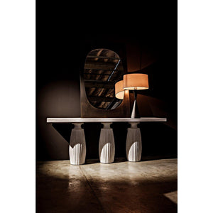 Noble Table Lamp with Shade, Black Steel-Noir Furniture-Blue Hand Home