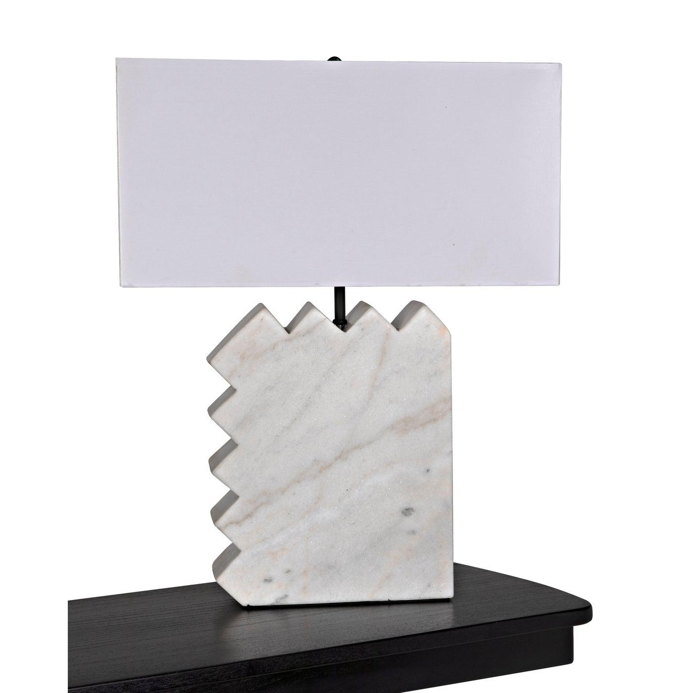 Gaheris Table Lamp with Shade-Noir Furniture-Blue Hand Home