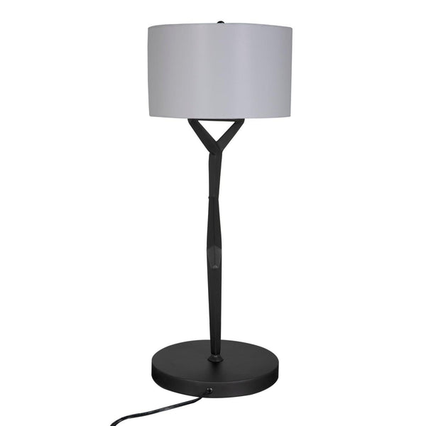 Arizona Lamp with Shade-Noir Furniture-Blue Hand Home