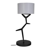 Arizona Lamp with Shade-Noir Furniture-Blue Hand Home