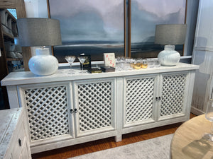 four door cabinet-Blue Hand Home