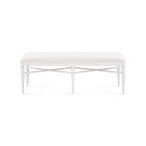 Lawrence Bench, Glazed Whisper White