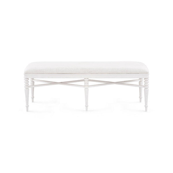Lawrence Bench, Glazed Whisper White