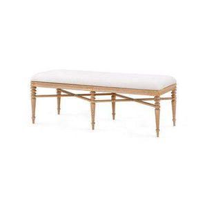 Lawrence Bench, Glazed Whisper White
