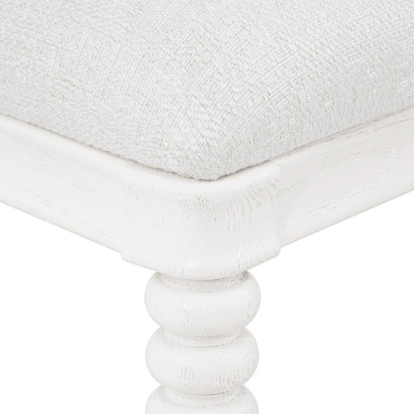 Lawrence Side Chair, Glazed Whisper White-Blue Hand Home