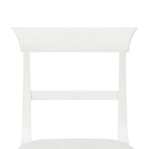 Lawrence Side Chair, Glazed Whisper White-Blue Hand Home