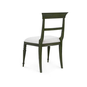 Lawrence Side Chair, Olive Grove Oak-Blue Hand Home