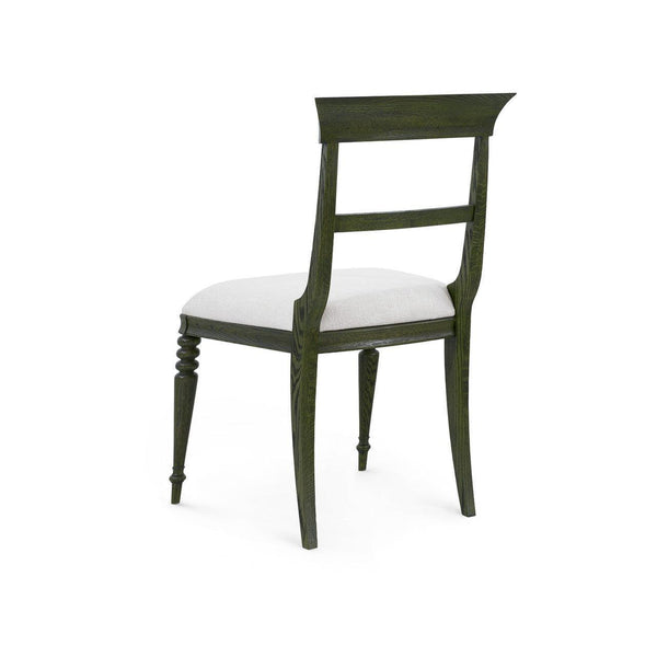 Lawrence Side Chair, Olive Grove Oak-Blue Hand Home