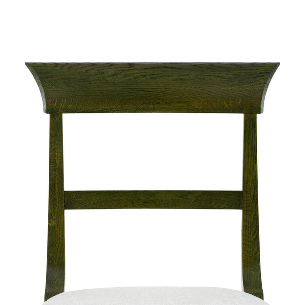 Lawrence Side Chair, Olive Grove Oak-Blue Hand Home