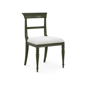 Lawrence Side Chair, Olive Grove Oak-Blue Hand Home