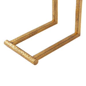Lucia Accent Table, Gold Leaf