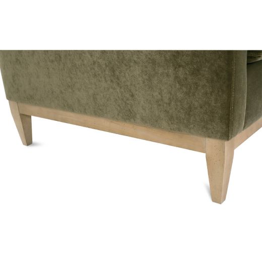 Leo Express Velvet Sofa-Blue Hand Home