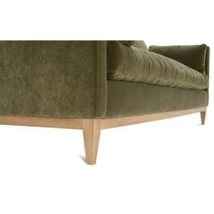Leo Express Velvet Sofa-Blue Hand Home