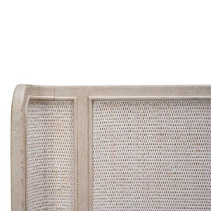 Lexington Bed w/ Rattan King-Blue Hand Home