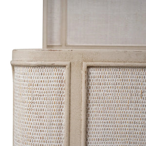 Lexington Bed w/ Rattan King-Blue Hand Home