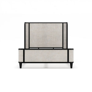 Lexington Bed w/ Rattan Queen-Blue Hand Home