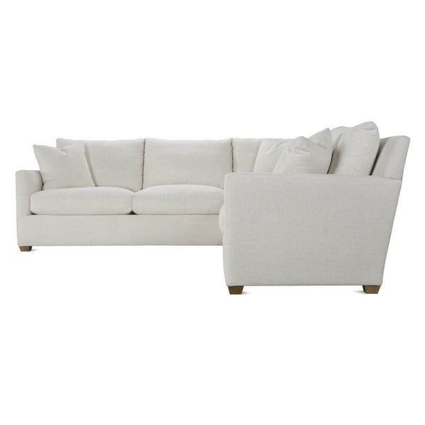 Lilah Sectional - Plush Crypton Chenille-Blue Hand Home