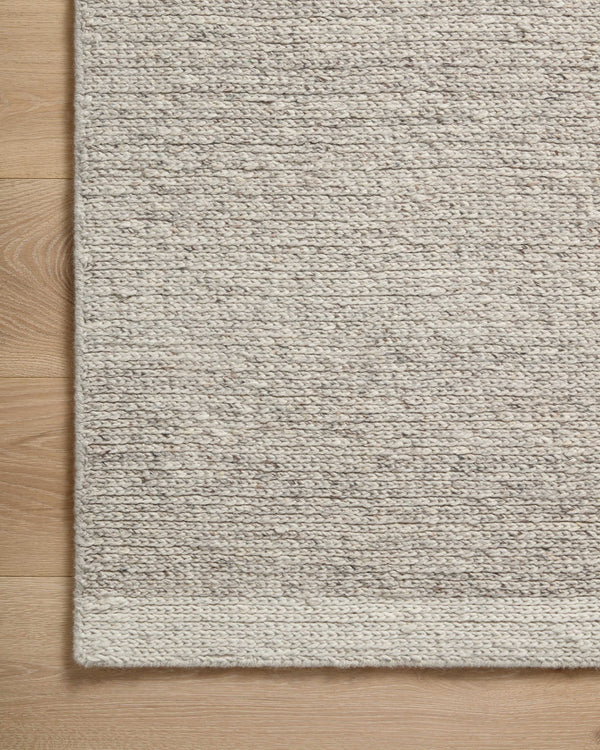 Magnolia Home by Joanna Gaines x Loloi Ashby Rug - Silver / Ivory-Blue Hand Home