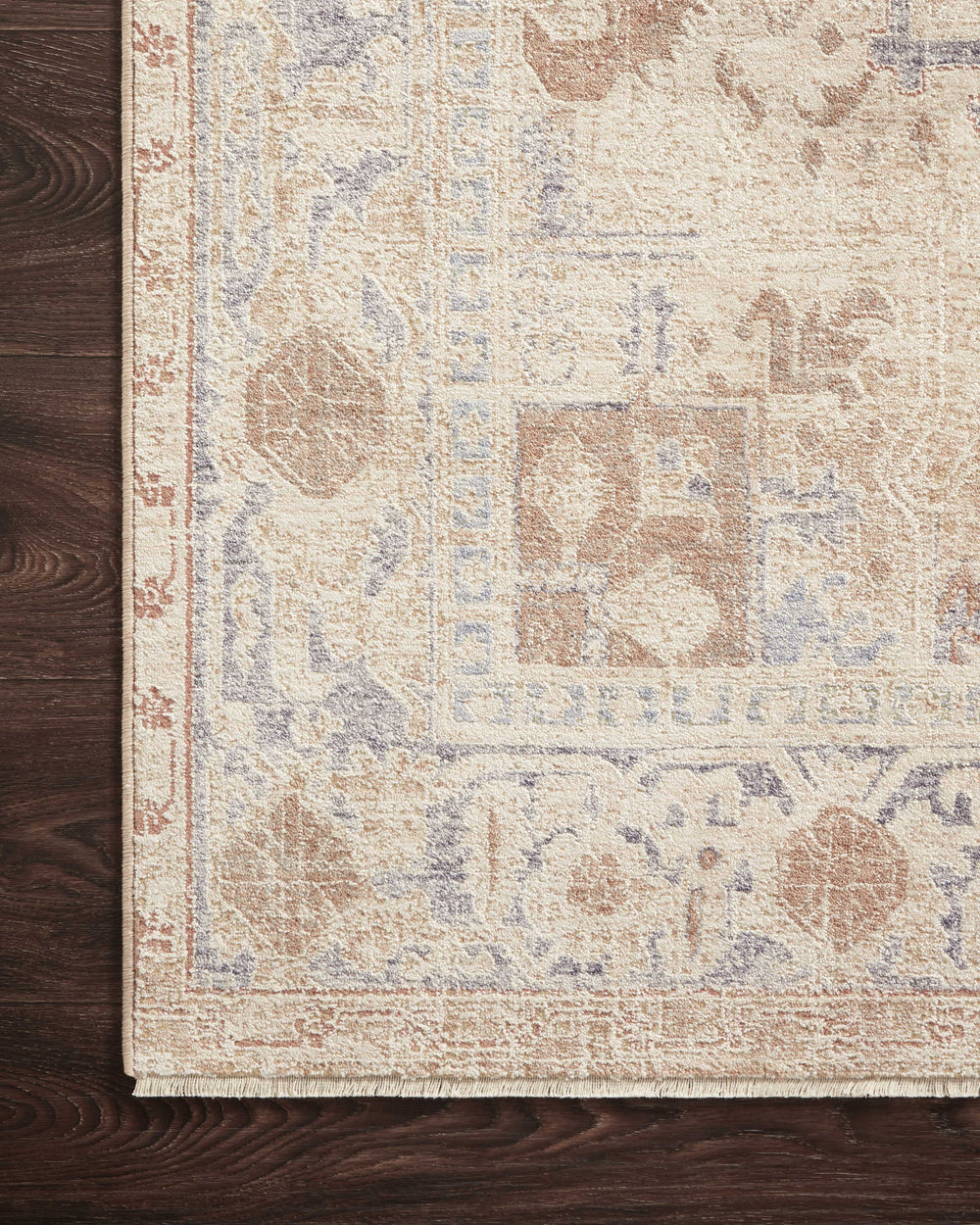 Magnolia Home by Joanna Gaines x Loloi Carlisle Rug - Beige / Slate-Blue Hand Home
