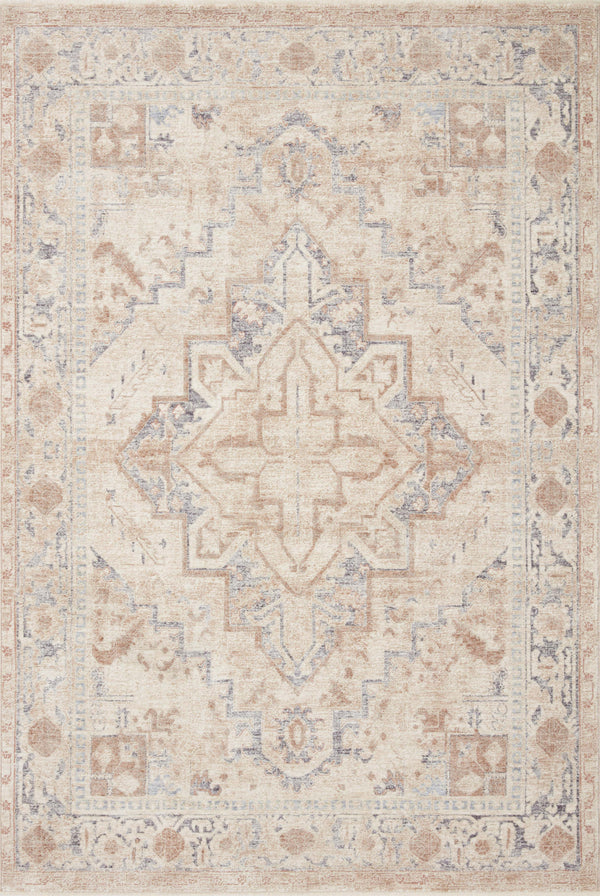 Magnolia Home by Joanna Gaines x Loloi Carlisle Rug - Beige / Slate-Blue Hand Home