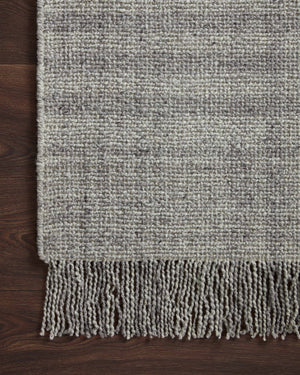 Magnolia Home by Joanna Gaines x Loloi Caleb Rug - Grey / Dk. Grey-Blue Hand Home