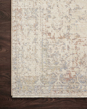 Magnolia Home by Joanna Gaines x Loloi Carlisle Rug - Ivory / Multi-Blue Hand Home