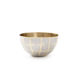 Loom Small Bowl / Silver and Brass-Villa & House-Blue Hand Home