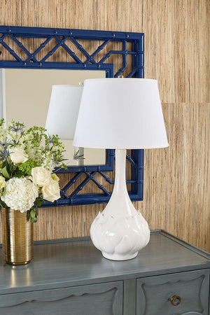 Lotus Lamp Without Shade-Blue Hand Home