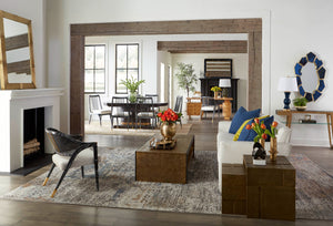 Lucas Mirror, Antique Midnight Blue