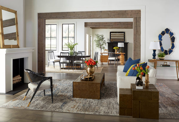 Lucas Mirror, Antique Midnight Blue