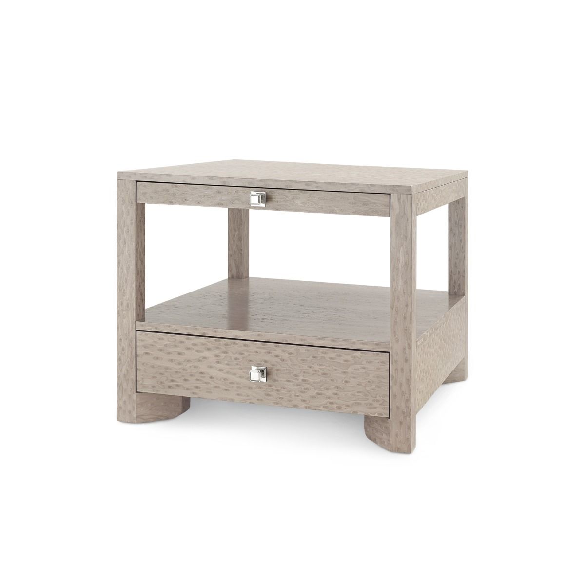 Lugano 1-Drawer Side Table / Taupe Gray-Villa & House-Blue Hand Home
