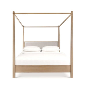 Luna Canopy Bed King-Blue Hand Home