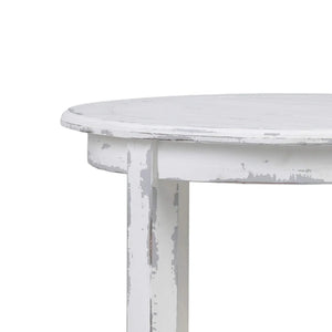 Luna Round 3 Tier Side Table-Blue Hand Home