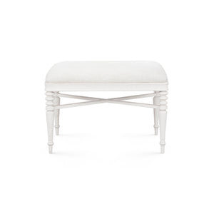 Lawrence Stool, Glazed Whisper White