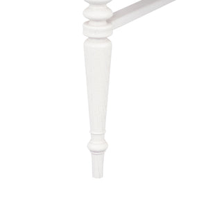 Lawrence Stool, Glazed Whisper White