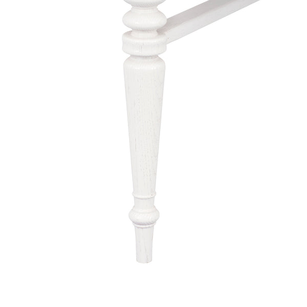 Lawrence Stool, Glazed Whisper White