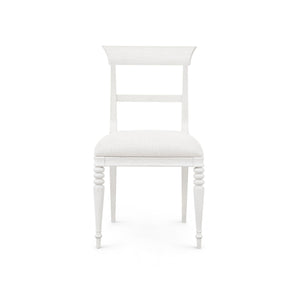 Lawrence Side Chair, Glazed Whisper White