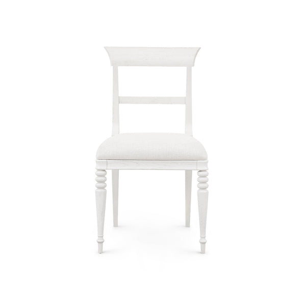 Lawrence Side Chair, Glazed Whisper White