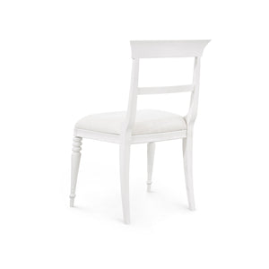 Lawrence Side Chair, Glazed Whisper White