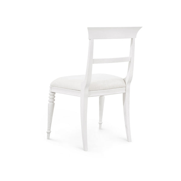 Lawrence Side Chair, Glazed Whisper White
