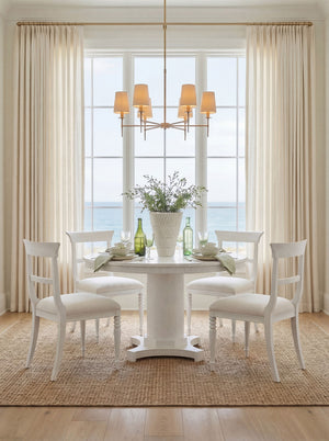 Lawrence Side Chair, Glazed Whisper White
