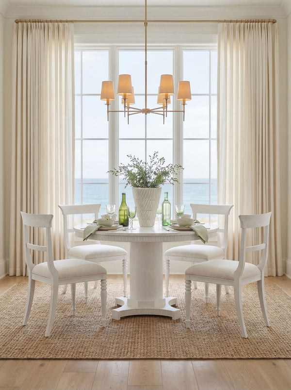 Lawrence Side Chair, Glazed Whisper White